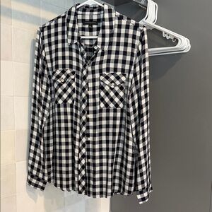 Black and White Checkered Women’s Shirt